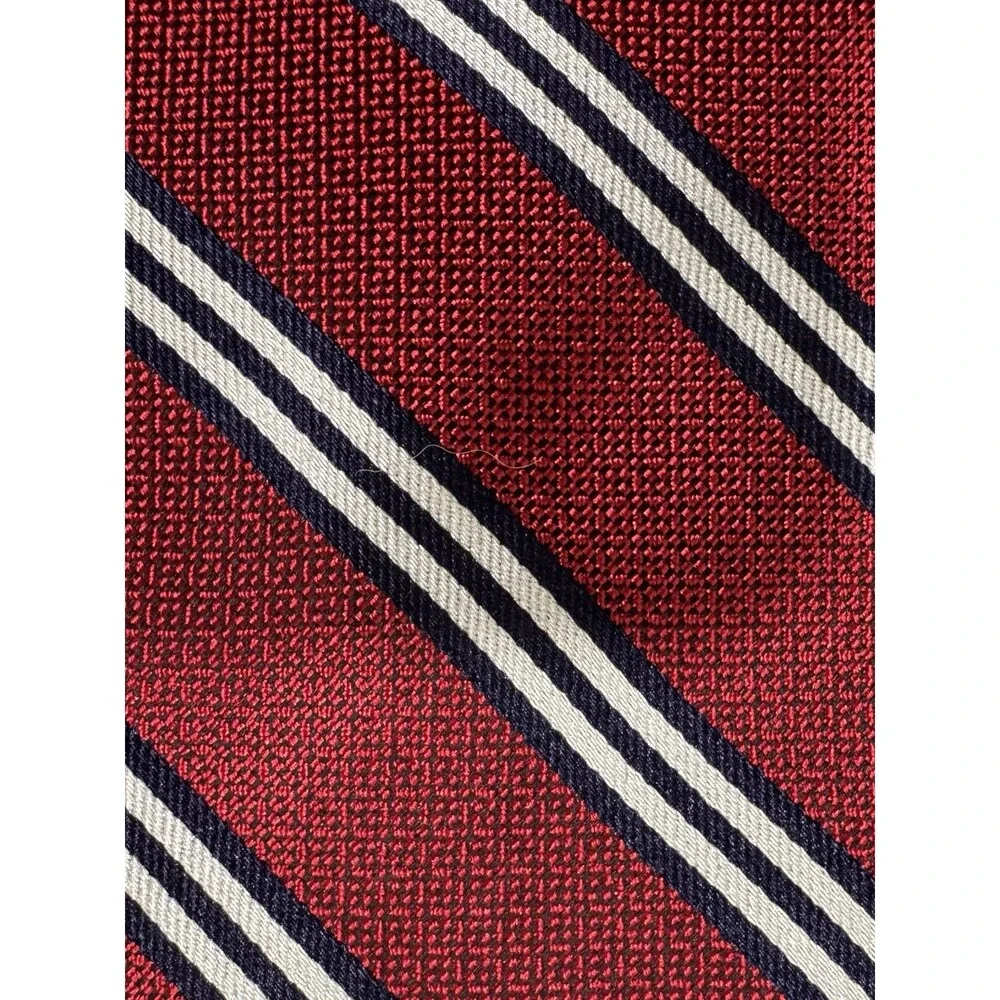 NWOT Brooks Brothers Silk Tie USA Made Red/White/Blue Stripes 58